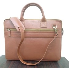 Handmade Leather Laptop bag Messenger Leather Travel 14