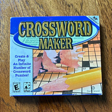 Swift Jewel Crossword Maker PC CD-ROM Software CD Windows 2000/XP 1 Device picture