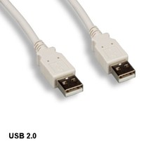KNTK 3ft USB 2.0 Type A Cable 28AWG Charge Sync Data Transfer Beige Color picture