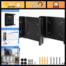 2 Pack Mini PC Wall Mount & Under Desk Bracket for Micro Form Factor Cases picture