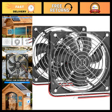 120mm x 25mm 12V Waterproof Cooling Fan - IP67 Rated, 2 Pack, Quiet & Efficient picture