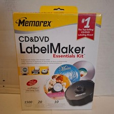 Memorex CD & DVD Label Maker Essentials Kit 2005 IOB Comes With Everything Shown picture