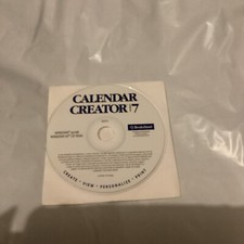 Broderbund Calendar Creator Version 7 For Windows 95/98 Windows NT (CD-ROM) picture