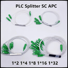 5pcs SC APC Opitc Fiber Splitter 1x2/4/8/16 Optica Fiber Connector Tube Splitter picture