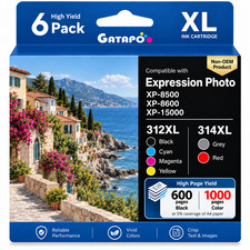 6PK T312XL T314XL Ink Cartridges for Epson Expression Photo XP 15000 8500 8600 picture