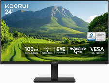 KOORUI 24-inch Computer Monitor FHD 100Hz VA HDMI/VGA, Audio Out picture