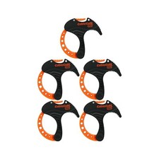 CableCuff Pro 5 Pack Ergonomic Cable Ties with Push Button Release Black Orange picture
