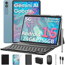 Relndoo 2026 10 Inch Tablet, Android 15 Tablet Keyboard, 24GB+256GB+2TB Expand picture