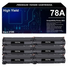 6PK CE278A Toner Fits for HP 78A LaserJet Pro P1566 P1606 1606DN M1536DNF MFP picture