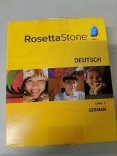  RosettaStone GERMAN (Deutsch) Level 1 Boxed Set - Win/Mac Personal CIB ~ #71  picture