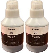 Canon 20 PGBK GI-20 PGBK  SETUP Black 2 Ink Bottles picture