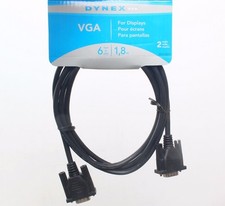 Dynex - DX-C102111 High Resolution Monitor VGA Cable Monitor Projector Computer picture