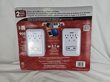 2 PIECE SET PRIME Home And Office Surge Protector Pack picture