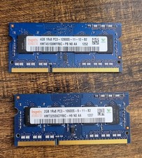 Pair of Hynix 1Rx8 PC3 RAM Sticks (from Acer Laptop) - Total 6GB (4 & 2 GB) picture