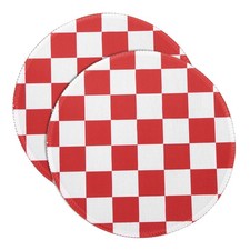 2Pcs Checkered Mouse Pad Aesthetic Plaid Grid Mousepad 8.7