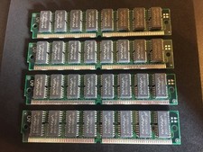 4x 32MB 8Mx32 72-pin 60ns EDO SIMM Non-Parity Memory 8x32 128MB RAM Mac PC UNIX picture