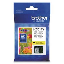 Brother Printer LC3011Y Single Pack Standard Cartridge Yield Standard, Yellow picture