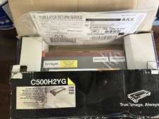 NEW Genuine Sealed Lexmark Toner YELLOW C500H2YG, C500 X500 X502 picture