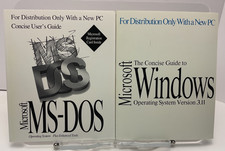 Microsoft MS-DOS Concise User Guide & Windows 3.11 Concise Guide Books A15 picture