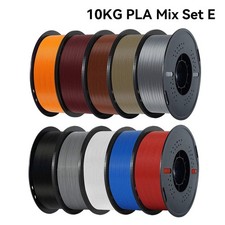KINGROON 10KG/22LBS Multicolor PLA Filament 1KG/Roll 1.75mm For 3D Printer Mater picture