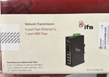 Interlogix MC-4TX1FXMM-2KM 4-Port FE to 1-Port MM Fiber Port Industrial Switch picture