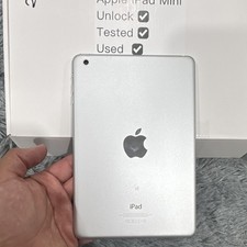 Apple iPad mini 7.9in 16GB Wi-Fi Unlocked Tablet Silver/White Used Tested picture