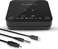 Avantree Audikast 3 - Bluetooth 5.3 Transmitter for TV Audio with aptX...  picture