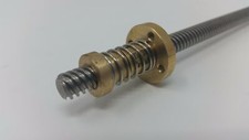 Brass Anti backlash nut - small flange size and hole pattern - T8x8 or T8x2 picture
