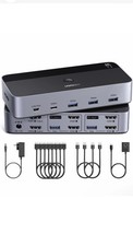 UGREEN HDMI KVM Switch 2 Monitors 2 Computers 4K@60Hz, with 4 USB 3.0 Ports picture