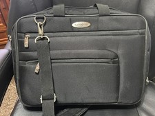 Samsonite 1910 Black Laptop Bag Padded with straps 15.6in laptop picture