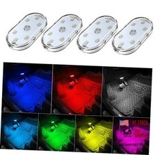 4Pcs Car LED Lights Interior Wireless Interior Car Lights with 6 7 Colors picture