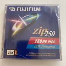 FACTORY SEALED Fujifilm 250 MB Zip Disk IBM Format Retail Package zaq picture