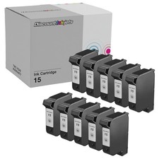 10PK Reman BLACK C6615DN for HP #15 Ink Cartridge FAX 1230xi Copier 310 picture