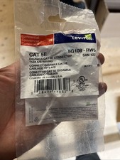 (13) Leviton 5G108-RW5 Gigamax Cat 5E Connector T568 A/B Wiring White Lot picture