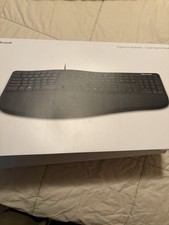 Microsoft Ergonomic Keyboard Wired USB Model 1878 LXM-00001 Open Box TESTED picture