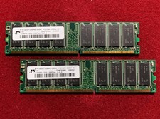 2- Memory Cards, Micron #MT16VDDT3264AG-265A1, 256mB, DDR, 266 MHz, CL 2.5, OEM picture