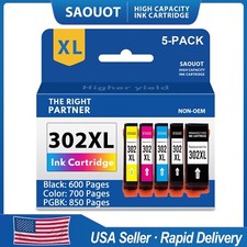 5-Pack 302XL T302XL Ink For Epson Expression Premium XP-6000 XP-6100 Printer picture