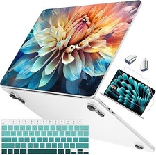 Mektron Ultra Thin Armor Case Compatible with MacBook Air 13.6 inch Printed picture