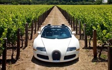 Cars bugatti veyron 164 grand sport 2010 in napa valley Desk Mat Stitched picture