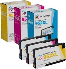 LD 3pk Comp Ink Cartridge for HP 952XL 952 OfficeJet 7740 8702 8715 CMY picture