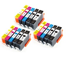 15 PK Ink Cartridges Combo Set for 564 XL Photosmart 7510 7515 7520 7525 C309a picture