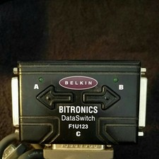 Belkin F1U123 Bitronics Data Switch 3 Parallel Port  Pre Owned  picture