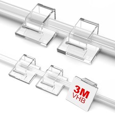 100 PCS Outdoor Light Clips Clear, Small & Large Cable Clips picture