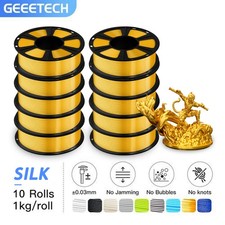 10kg Geeetech 3D Printer Filament Silk PLA Filament 1.75mm 1kg/roll Consumables picture