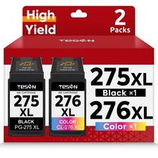 PG-275XL CL-276XL 2-Pack 275XL 276XL Black/Color, Black, Color picture