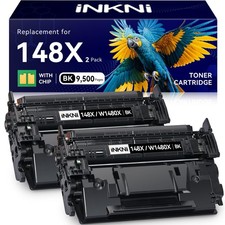 InkNI 148X W1480X 148A Toner Cartridge for 4001n MFP 4101fdw 2 Pack Black picture