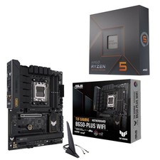 AMD Ryzen 5 7600X + ASUS B650-PLUS TUF GAMING WIFI ATX Motherboard Combo picture