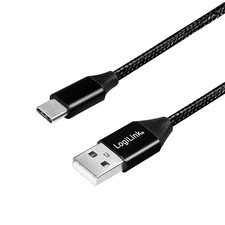 LogiLink CU0139 USB cable 0.3 m USB 2.0 USB A USB C Black picture