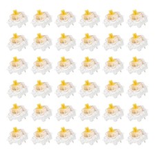 36pcs Yellow Keyboard Switches 3-Pin 45gf Linear Keyboard Switch Replacement picture
