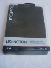 NEW Sealed Black Incipio Lexington Folio iPad Air Case Leather w Hard Shell Back picture